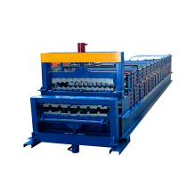 Canton juste xinnuo 800 + 750 double couche slat mur faisant la machine botou hebei